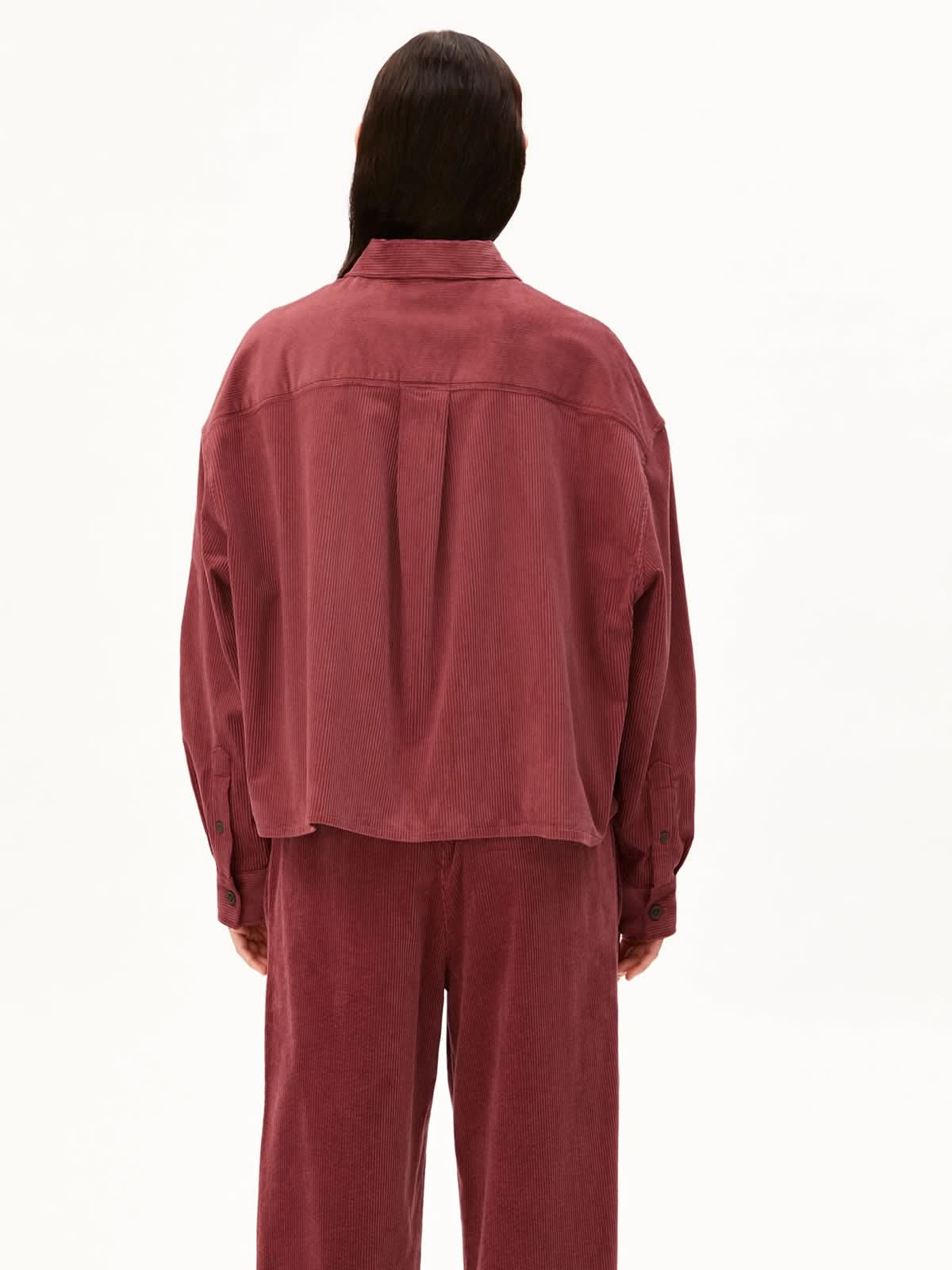 Armedangels Nalaani Corduroy Blouse Velvet Ember