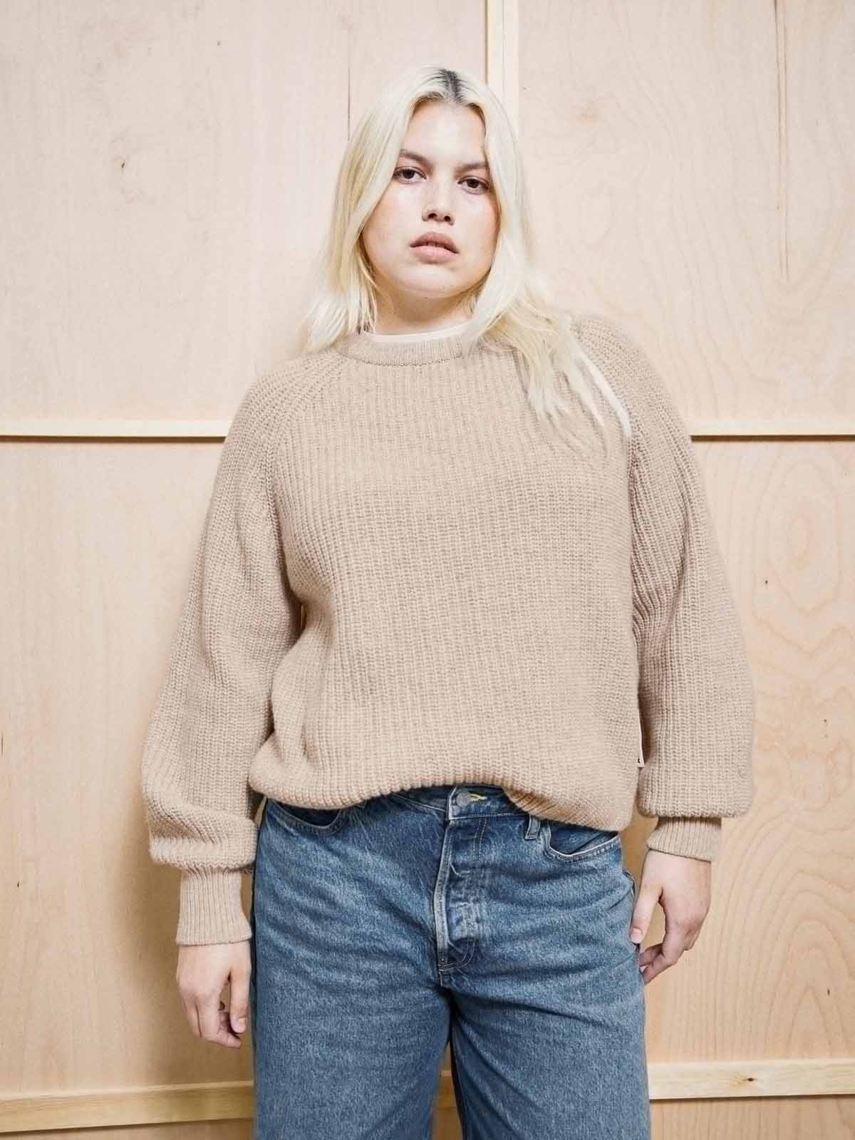 Armedangels Rib Knit Sweater Honey Melange