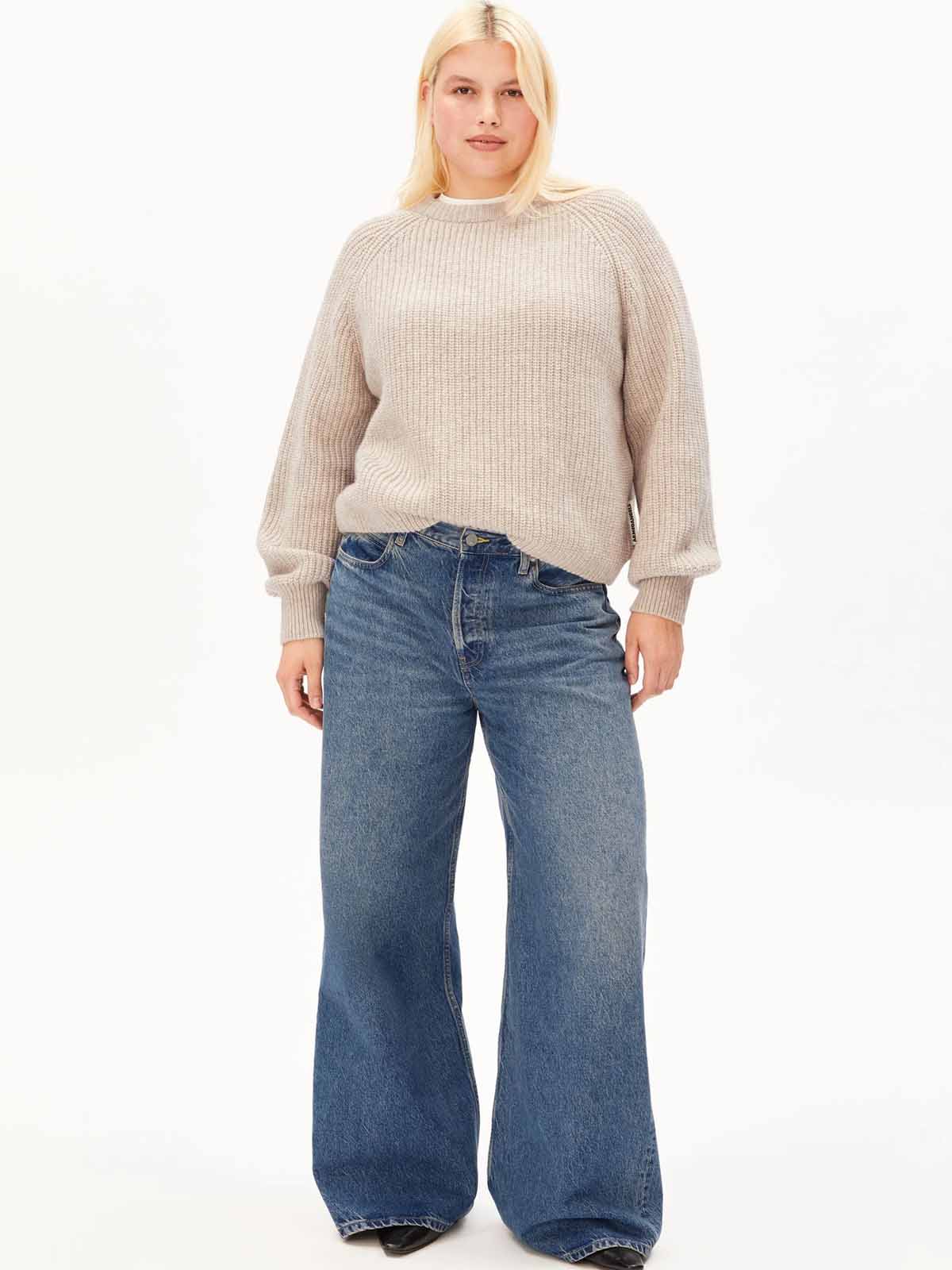 Armedangels Rib Knit Sweater Honey Melange