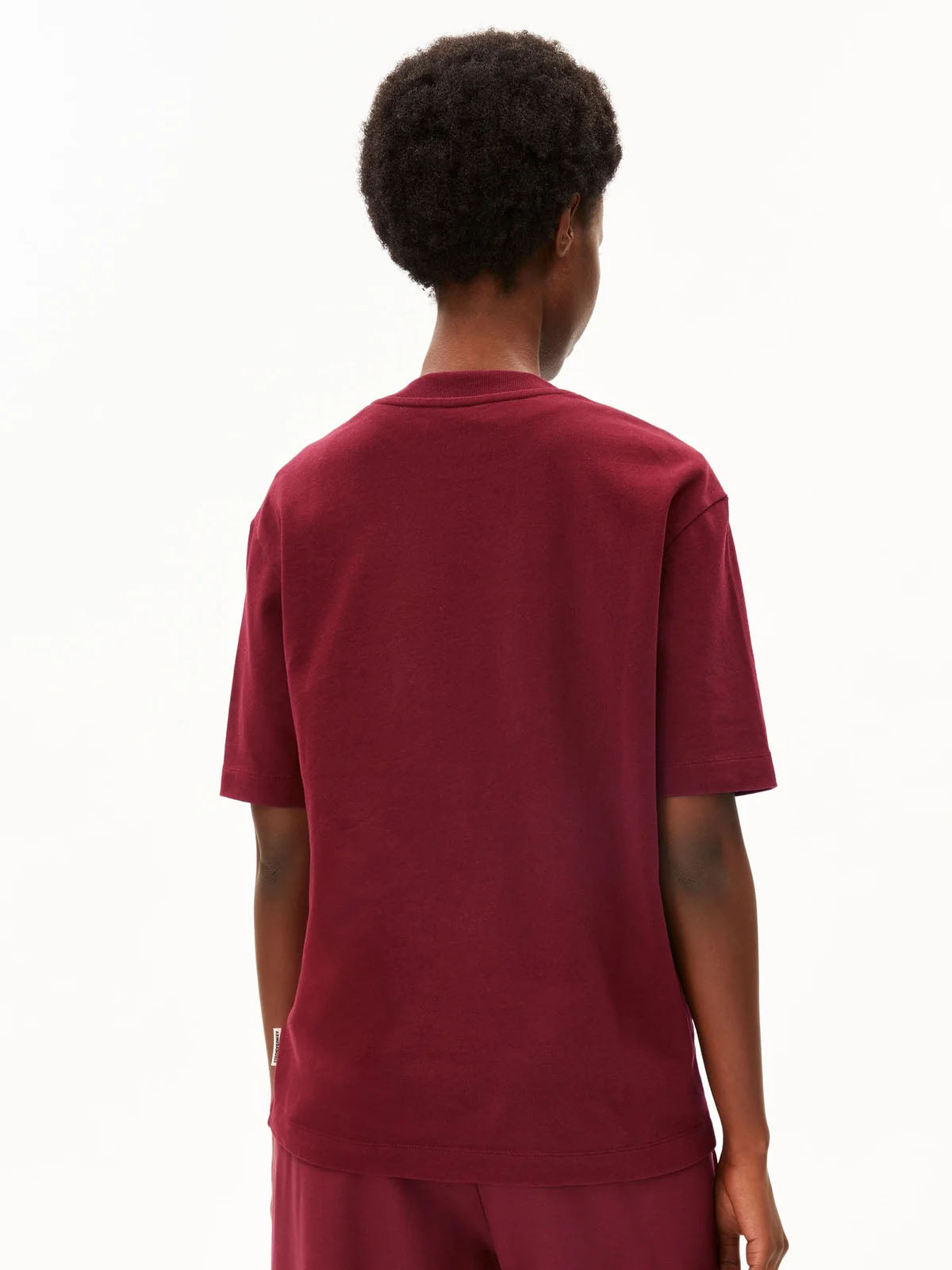 Armedangels T-Shirt Iconic A Tarjaa Velvet Red