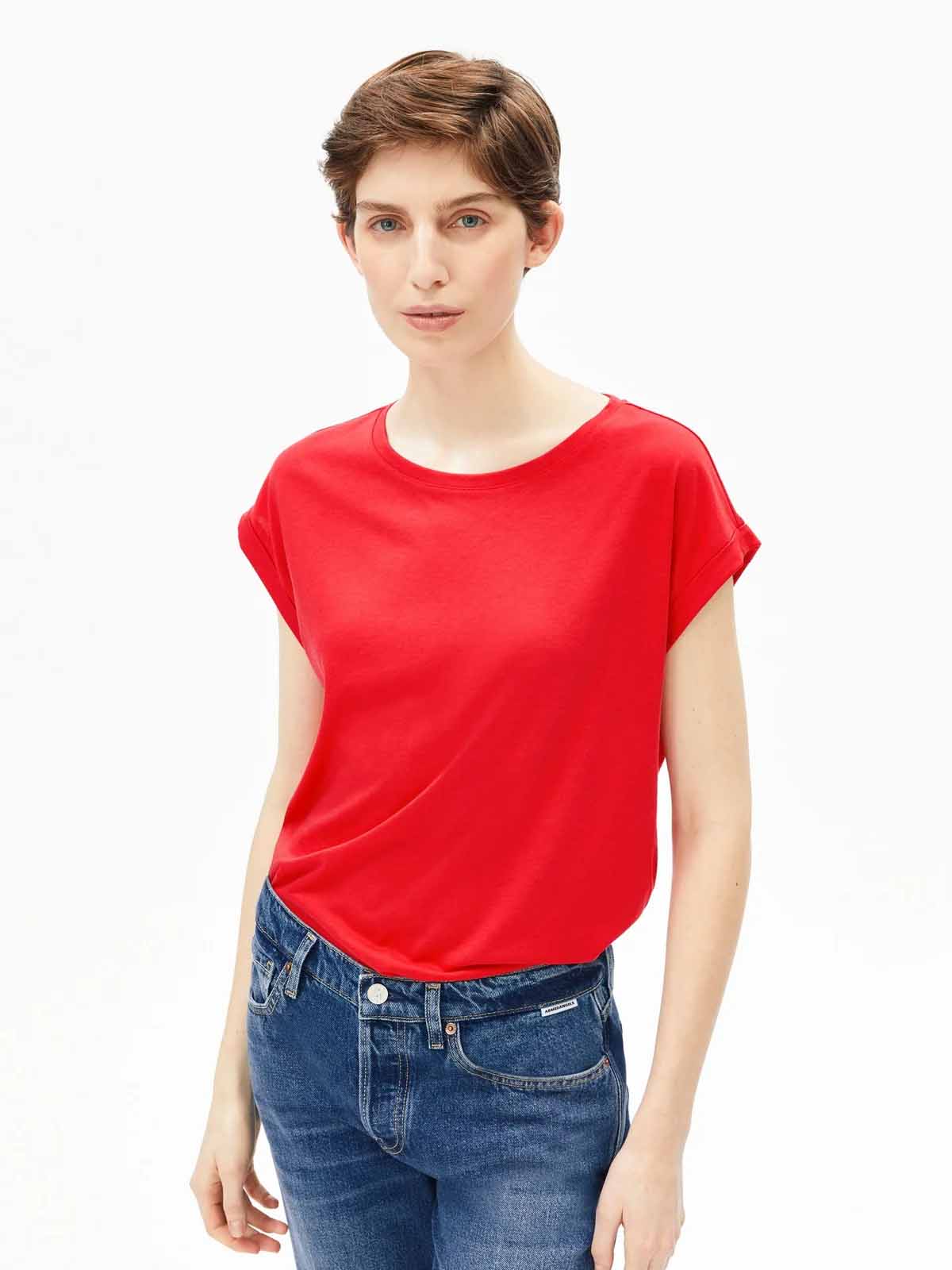 Armedangels T-Shirt Jilaana Mars Red