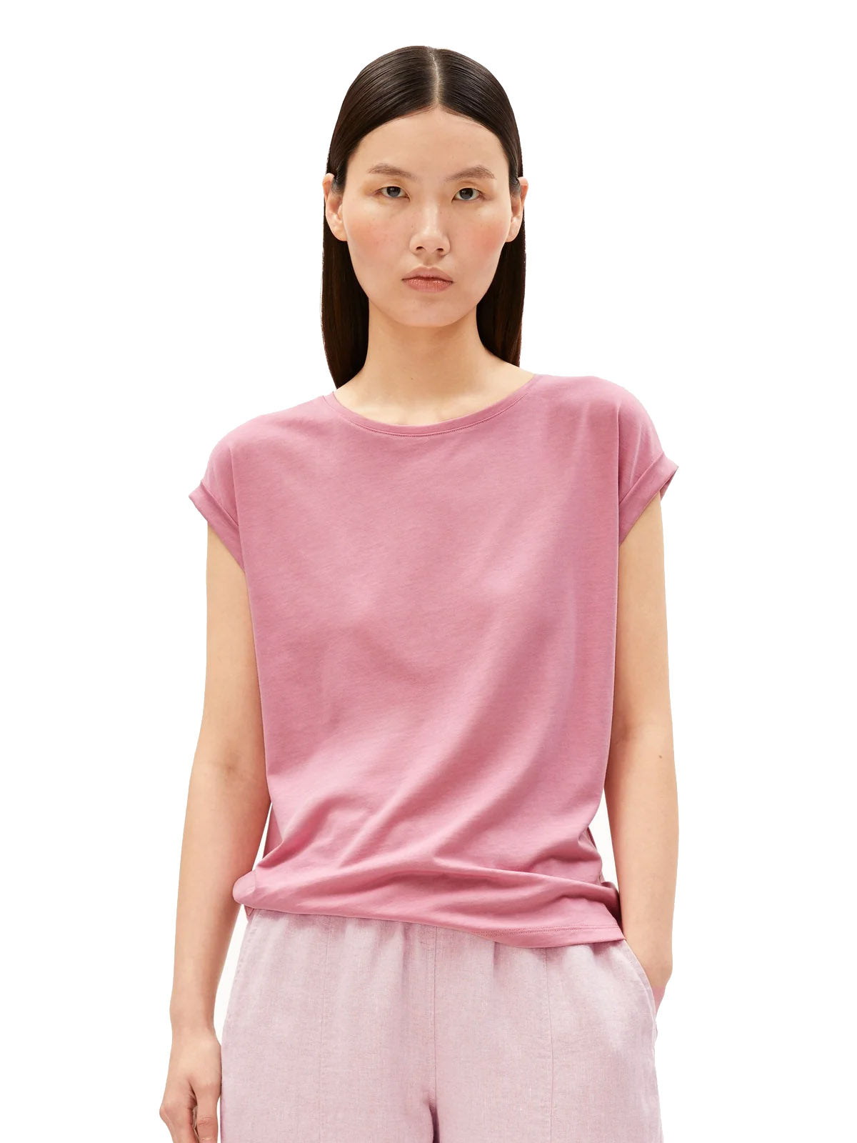 Armedangels T-Shirt Jilaana Washed Berry