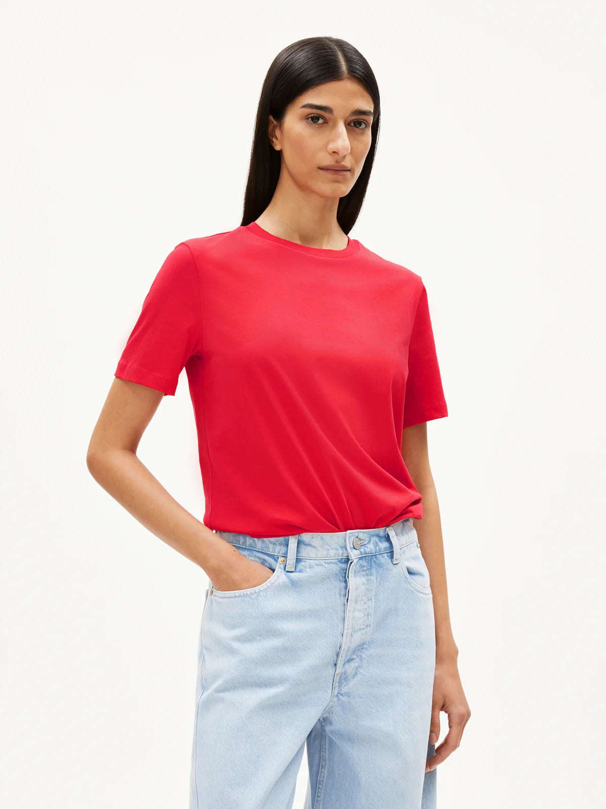 Armedangels T-Shirt Lualaa Candy Apple