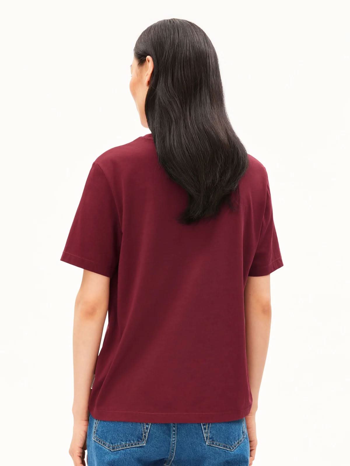 Armedangels T-Shirt Lualaa Velvet Red