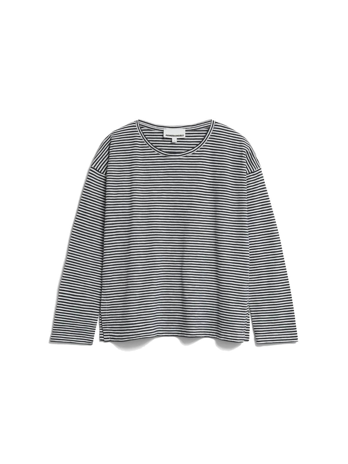 Armedangels Xianaa Stripes Longsleeve Black Oatmilk