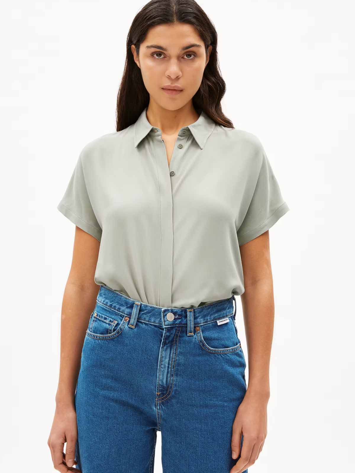 Armedangels Blouse Larisaana Seagreen