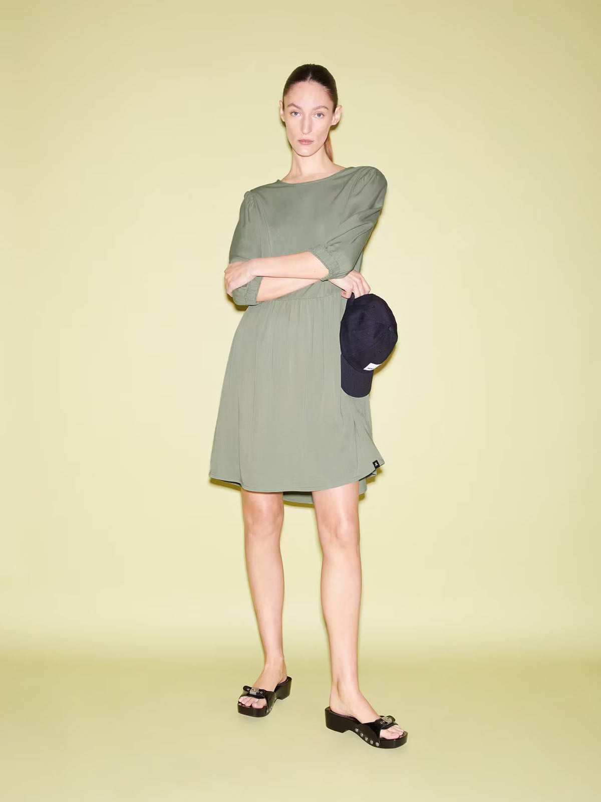Armedangels Dress Roseaa Grey Green