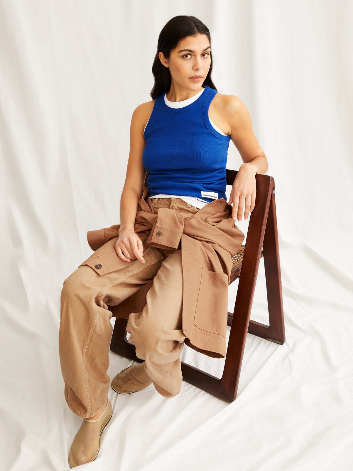 Armedangels Kanitaa Ripp-Top Lapis Blue