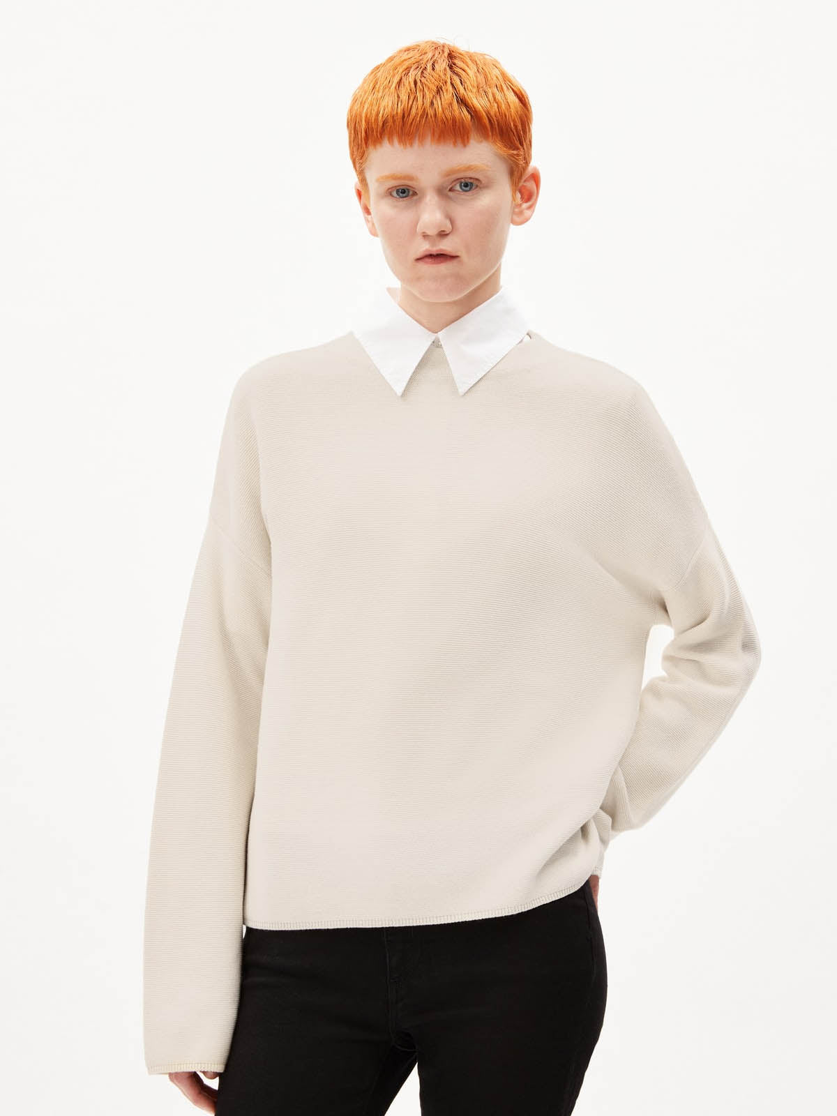 Armedangels Merinaa Links Links Pullover Oatmilk