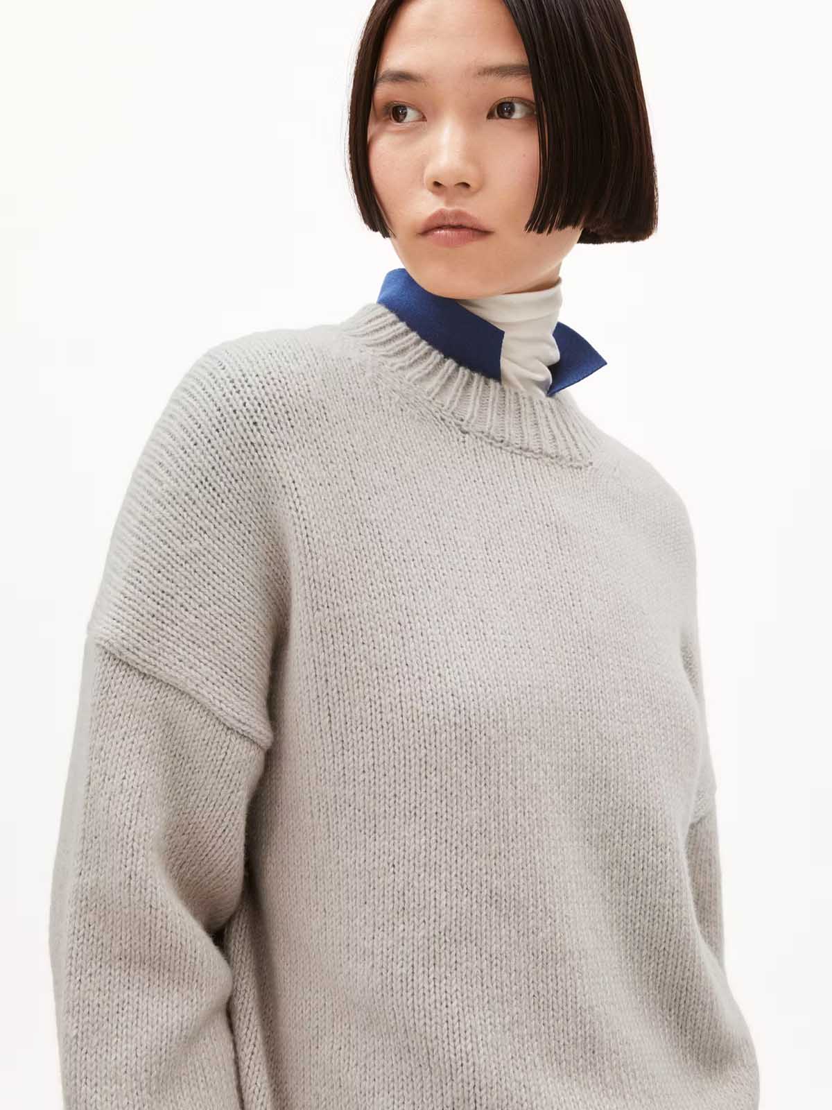 Armedangels Sadnaa Solid Pullover Gravel