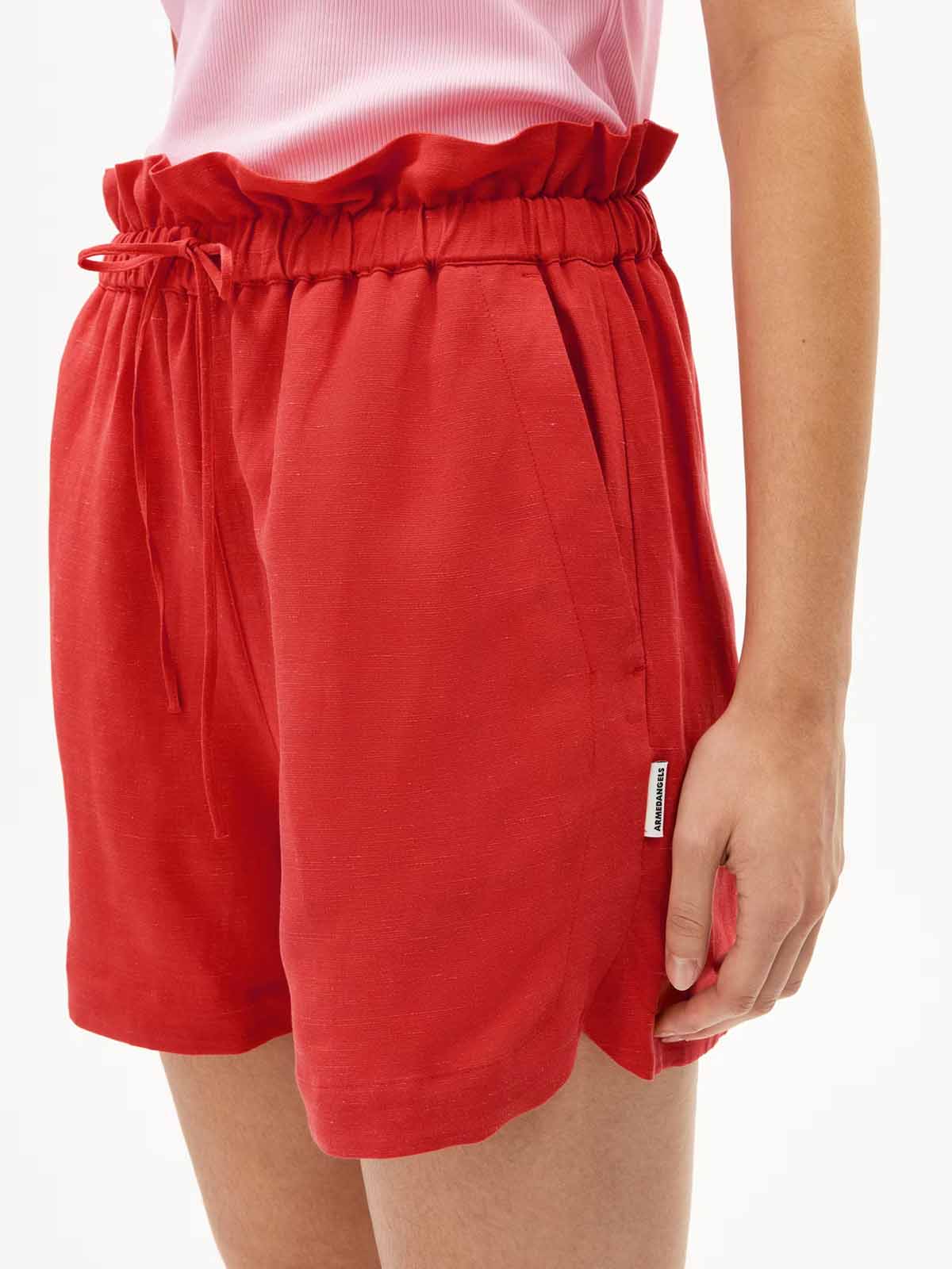 Armedangels Shorts Vaanna Lino Coral Blush