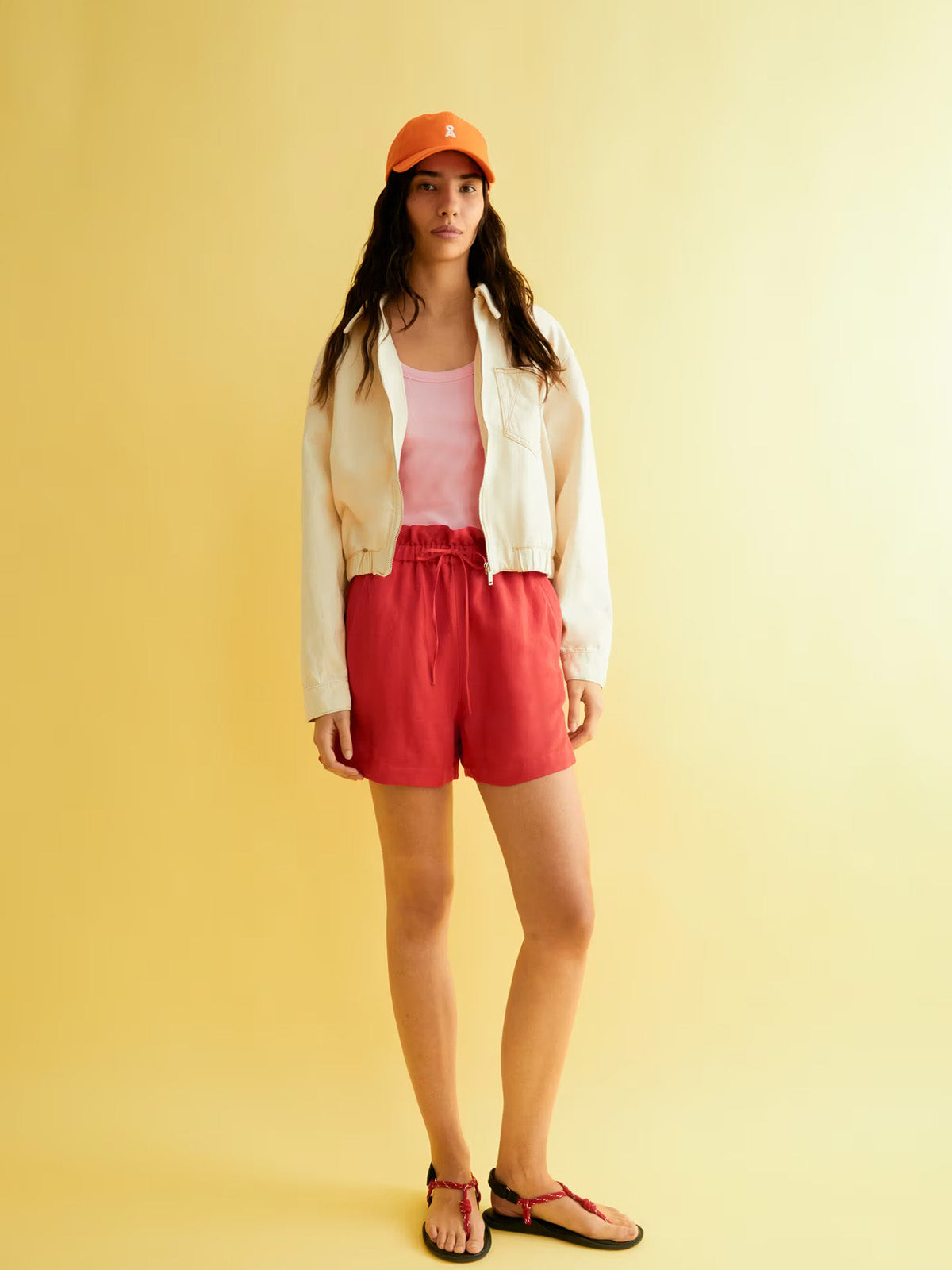 Armedangels Shorts Vaanna Lino Coral Blush