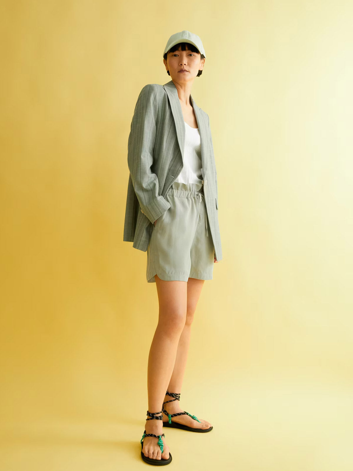 Armedangels Shorts Vaanna Lino Seagreen