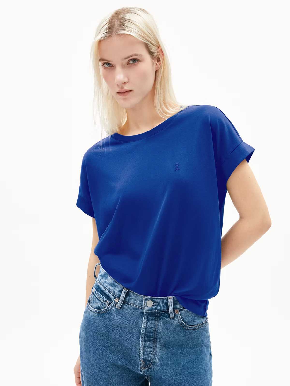 Armedangels T-Shirt Idaara Lapis Blue