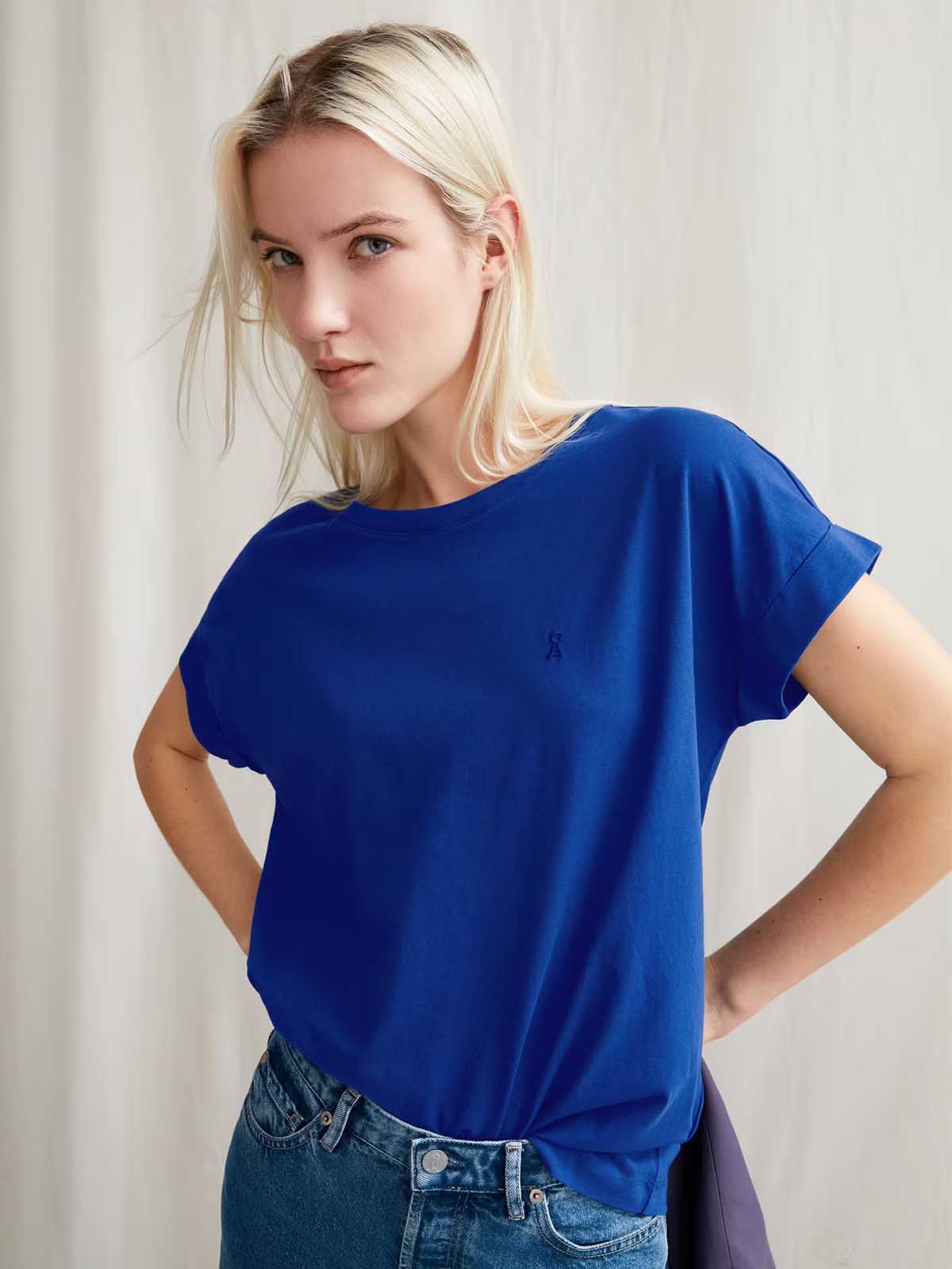 Armedangels T-Shirt Idaara Lapis Blue