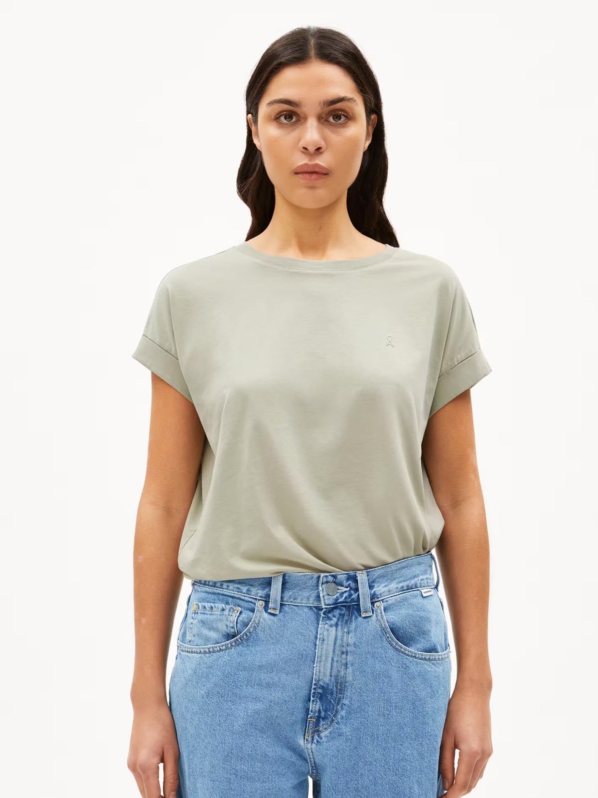 Armedangels T-Shirt Idaara Seagreen