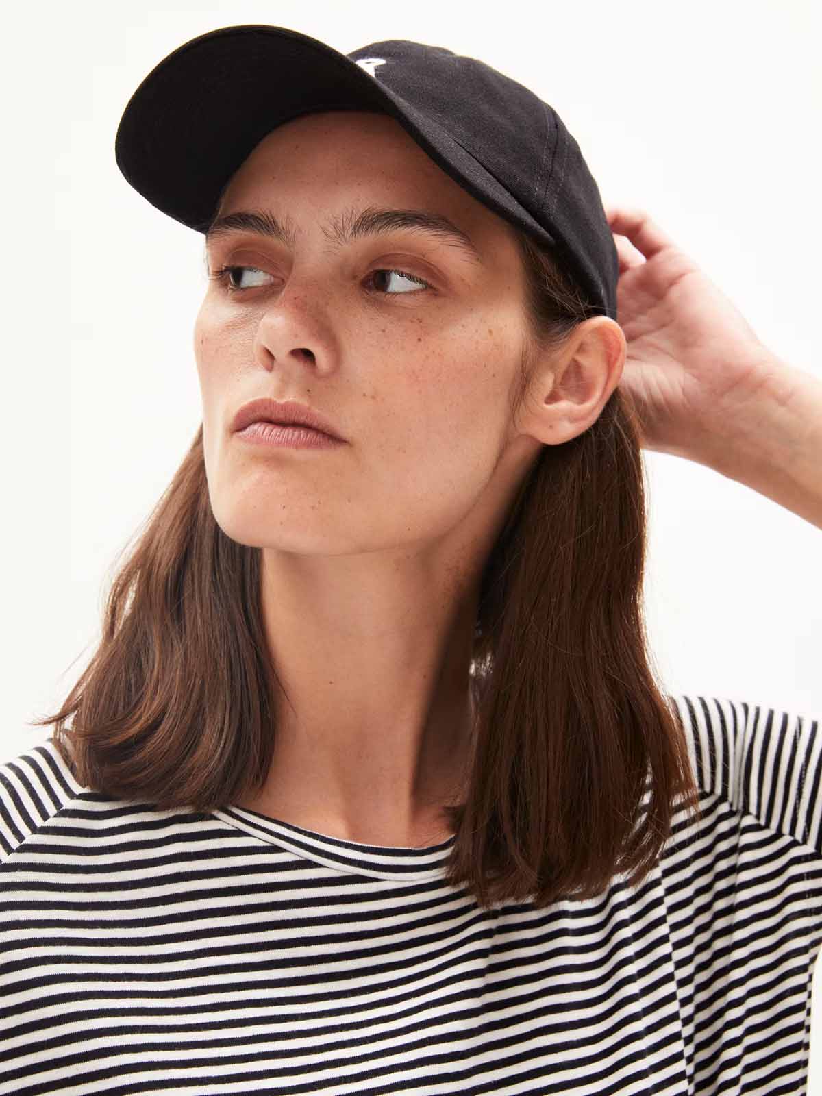 Armedangels T-Shirt Oneliaa Lovely Stripes Black-Oatmilk