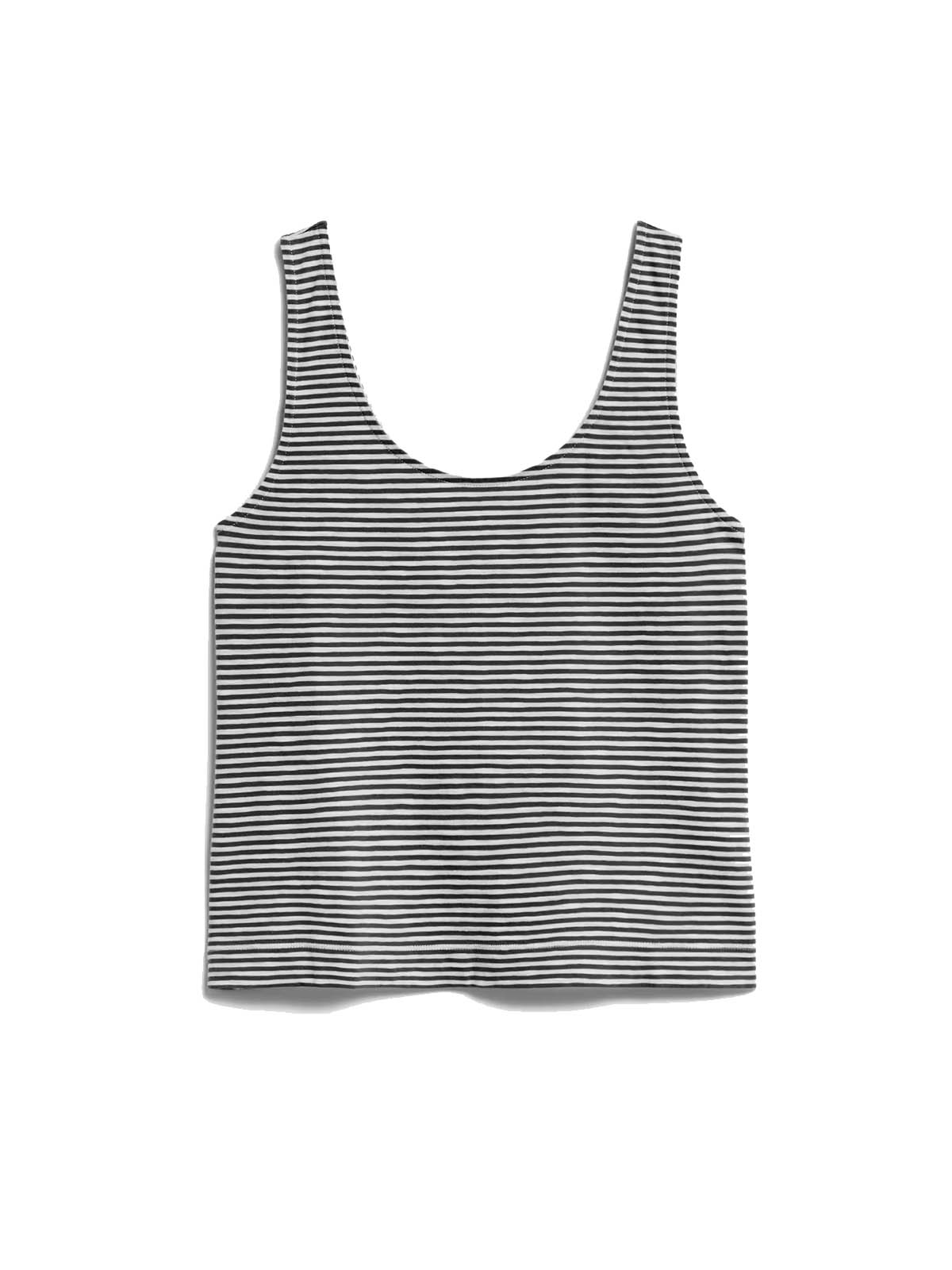 Armedangels Top Minaami Lita Black Oatmilk