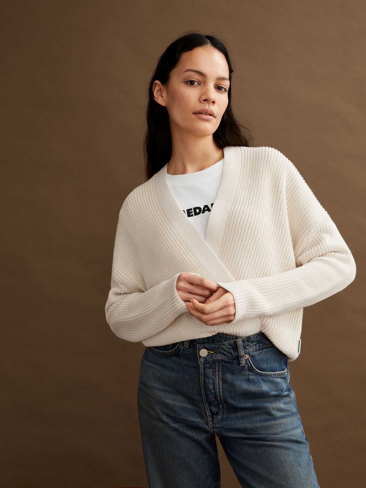 Armedangels Valentinaa Strickjacke Oatmilk