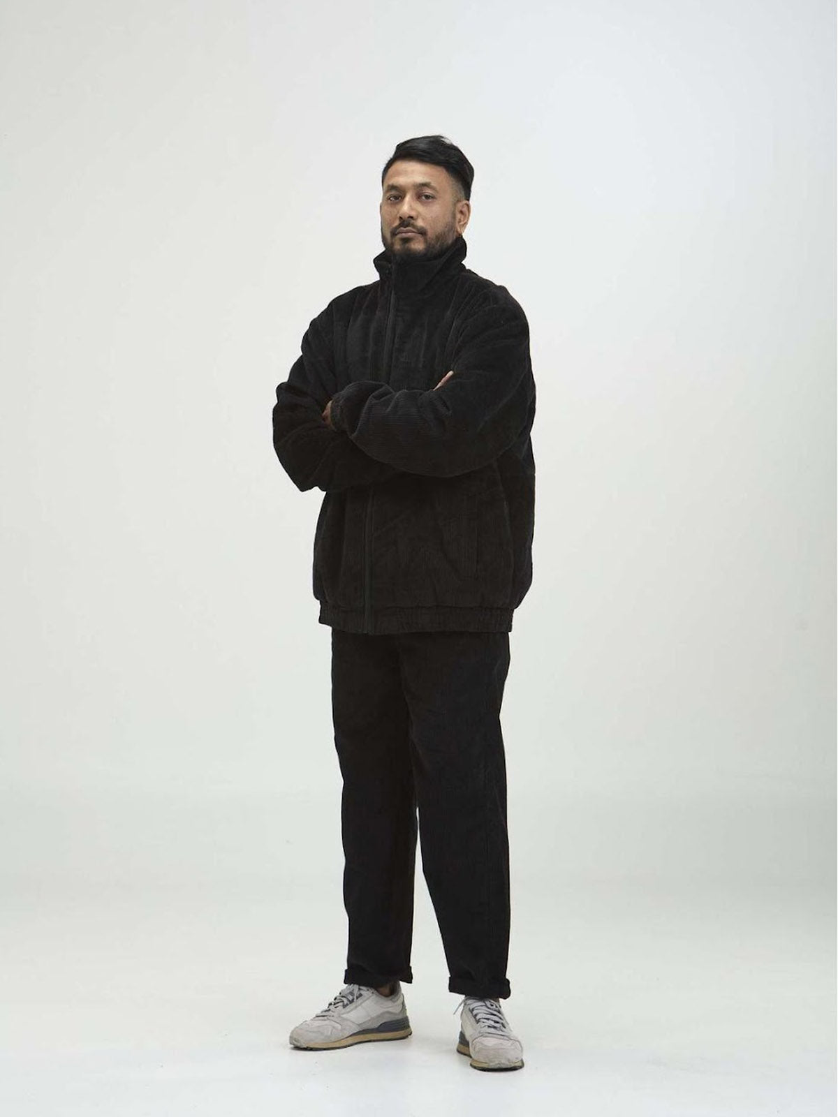 Arniko Jacket Regular Rubey Black Corduroy