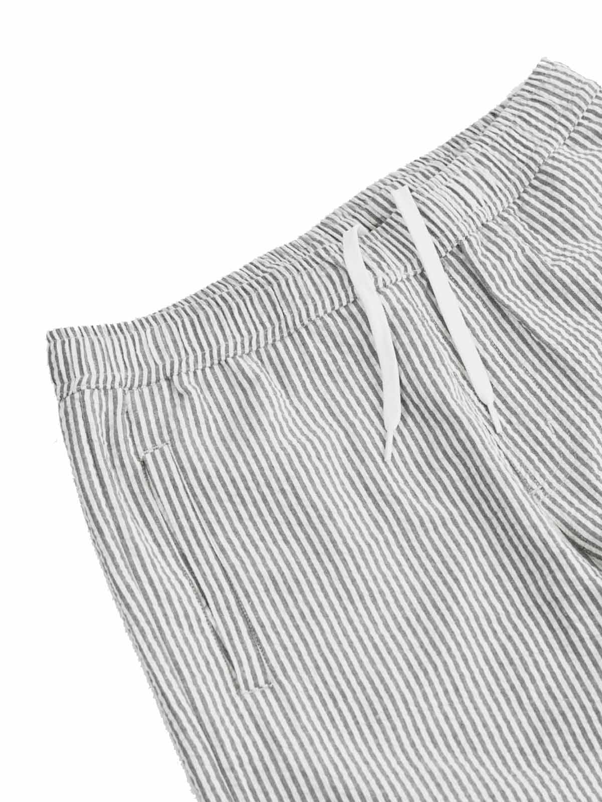 Arniko Pants Nigen Green White Seersucker