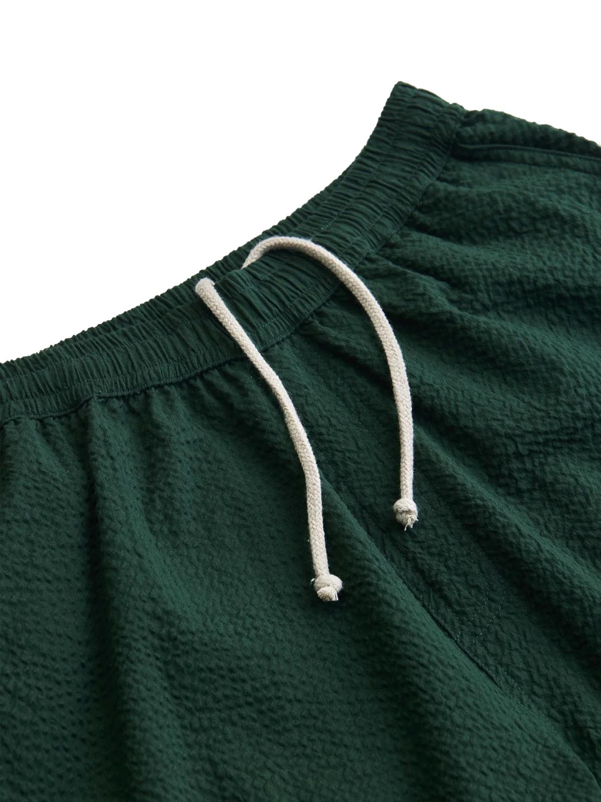 Arniko Rishi Shorts Green White Seersucker