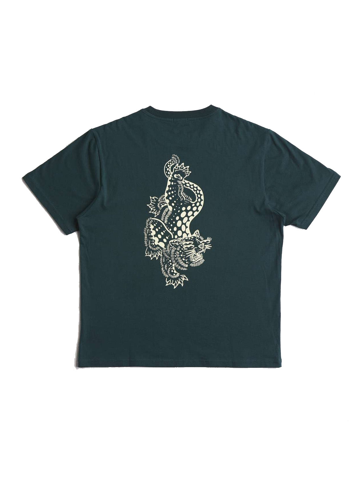 Arniko T-Shirt Leopard Bottle Green