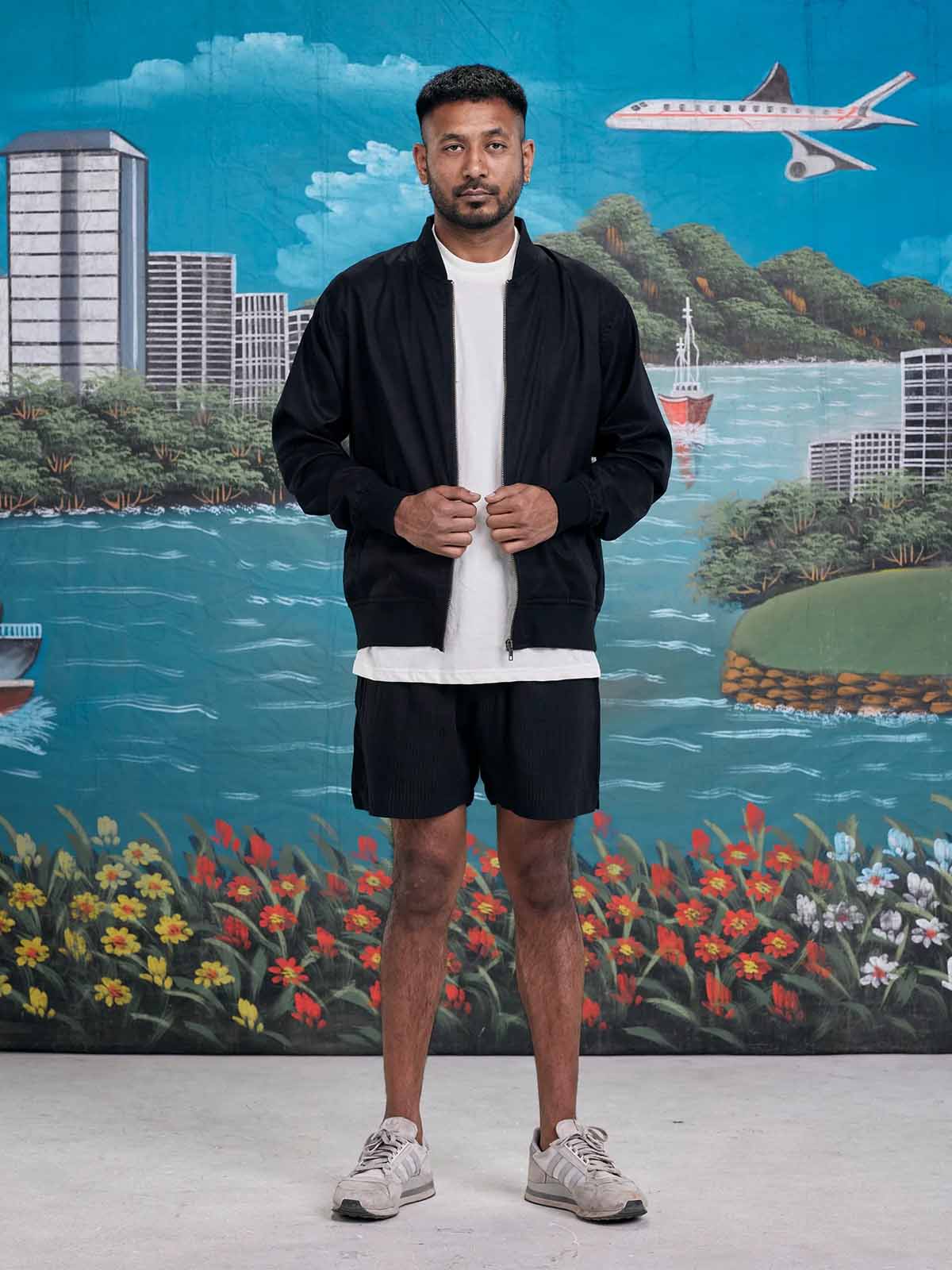 Arniko Jacket Binam Black Suede