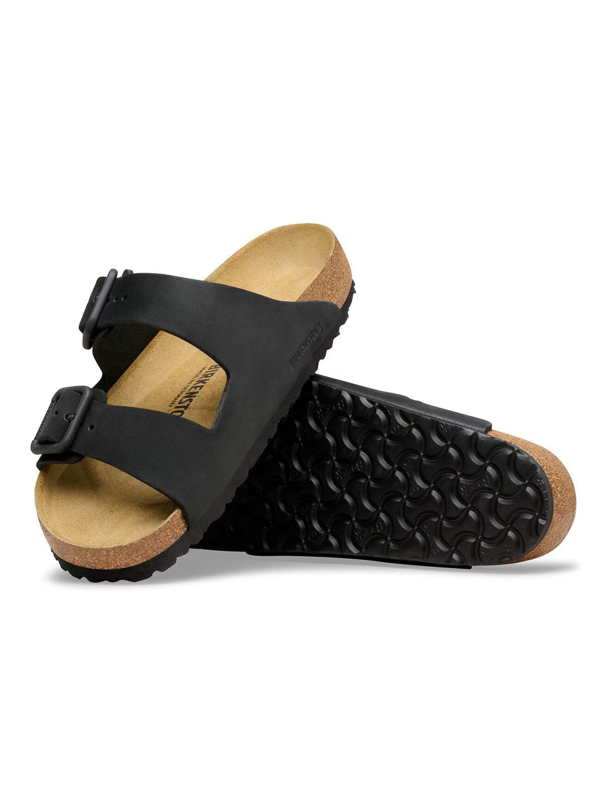 Birkenstock Arizona Wire Buckle Nubuk Black Regular Fit