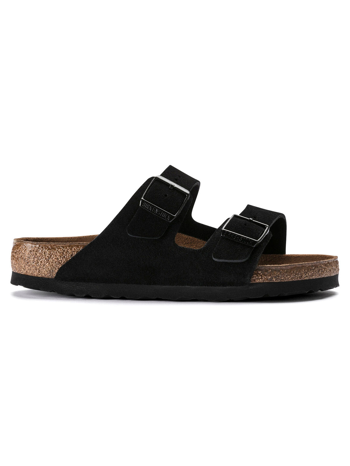 Birkenstock Arizona Suede Leather Black Regular Fit