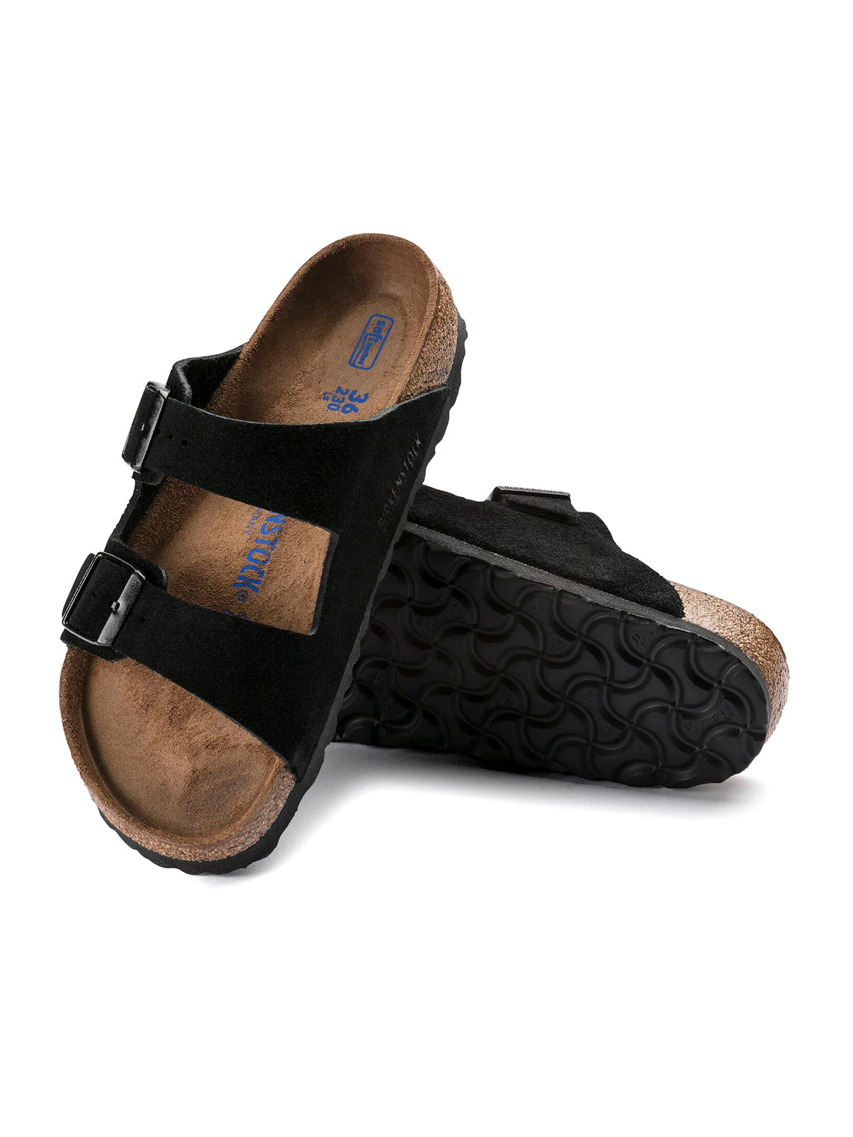 Birkenstock Arizona Suede Leather Black Narrow Fit