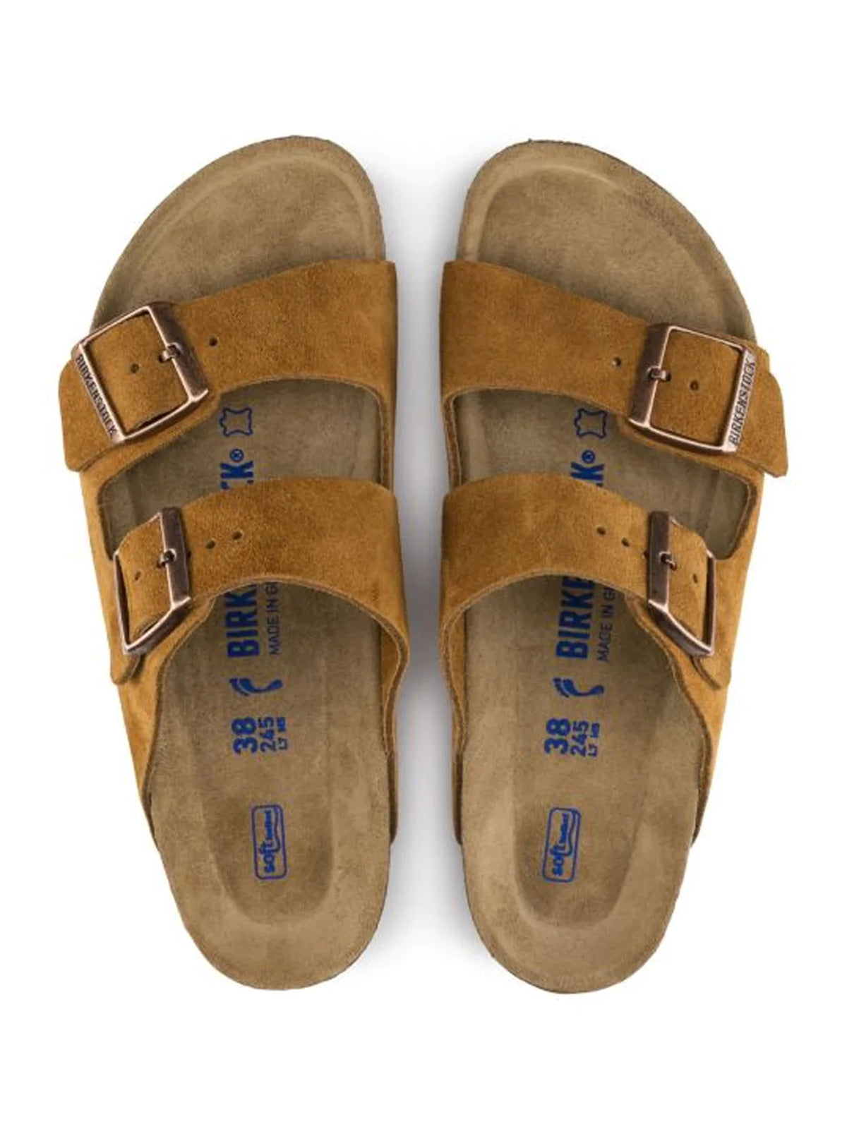 Birkenstock Arizona Suede Leather Mink Narrow Fit