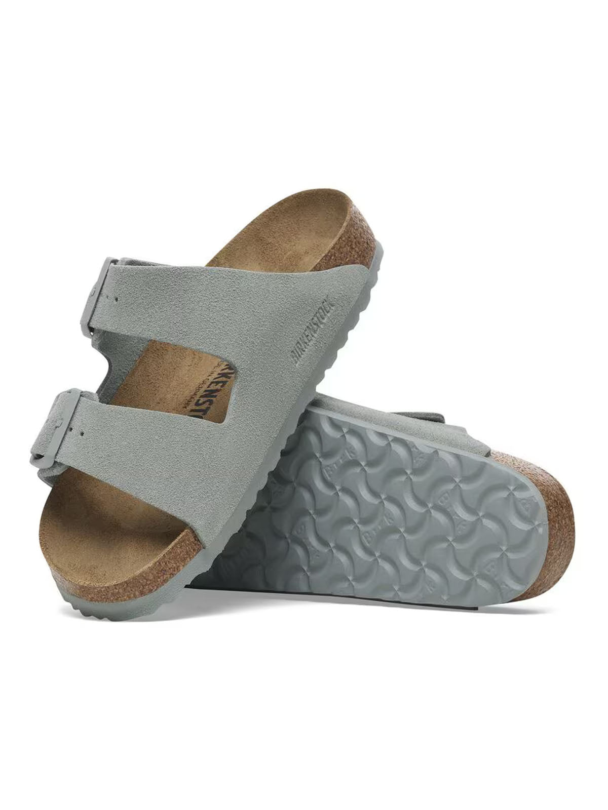 Birkenstock Arizona Suede Leather Pure Sage Narrow Fit