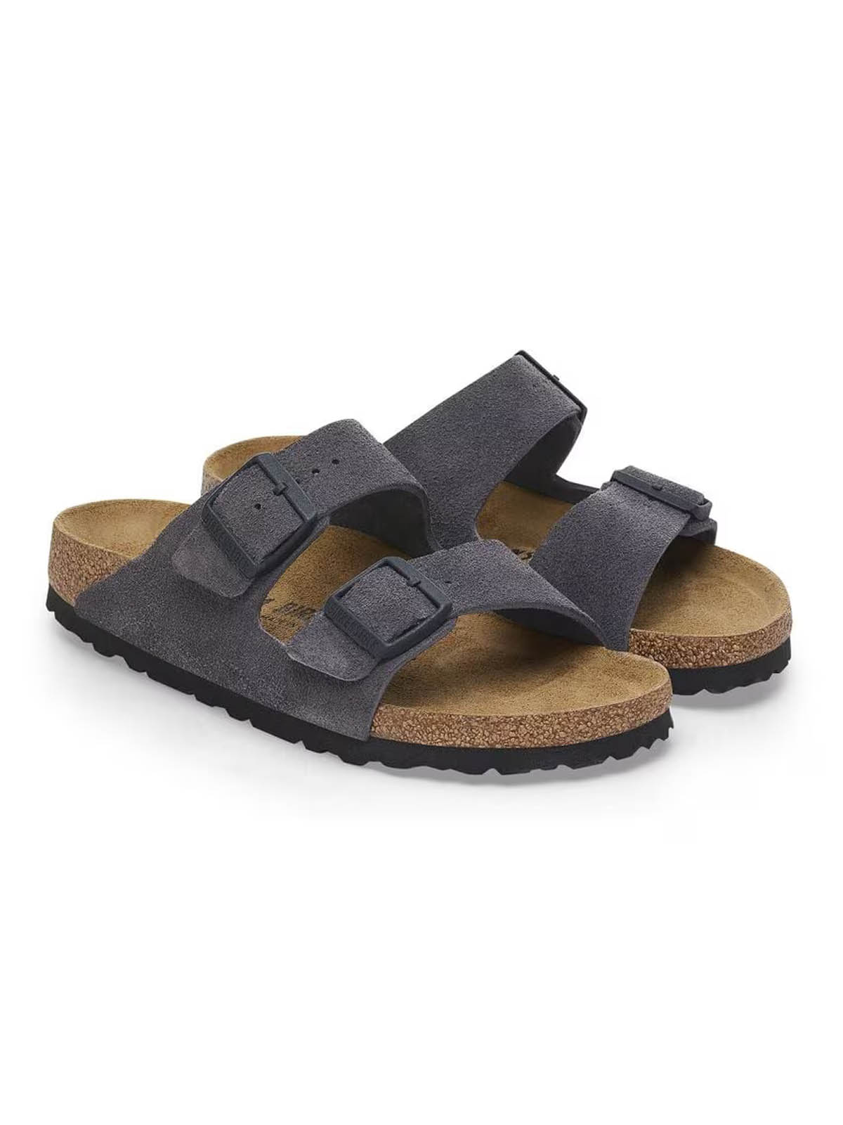 Birkenstock Arizona Suede Leather Velvet Grey Regular Fit