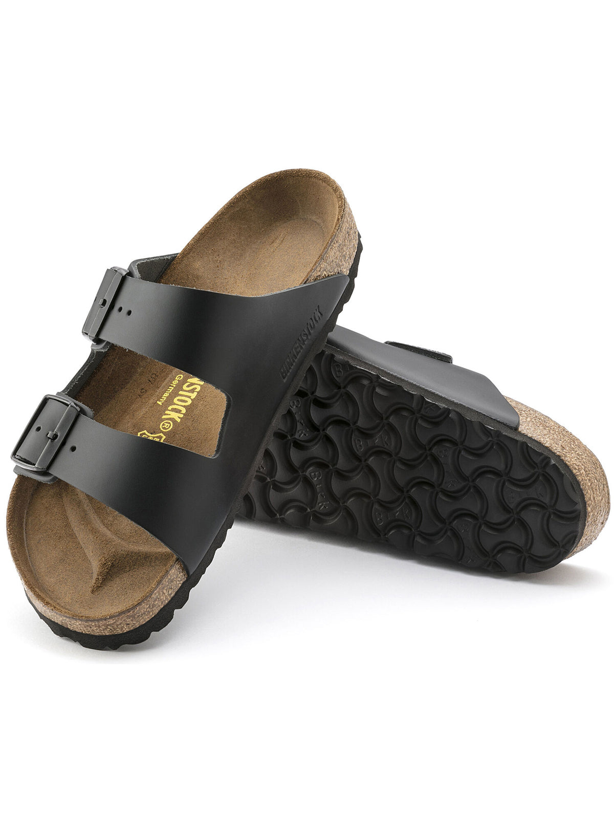 Birkenstock Arizona Natural Leather Black Regular Fit