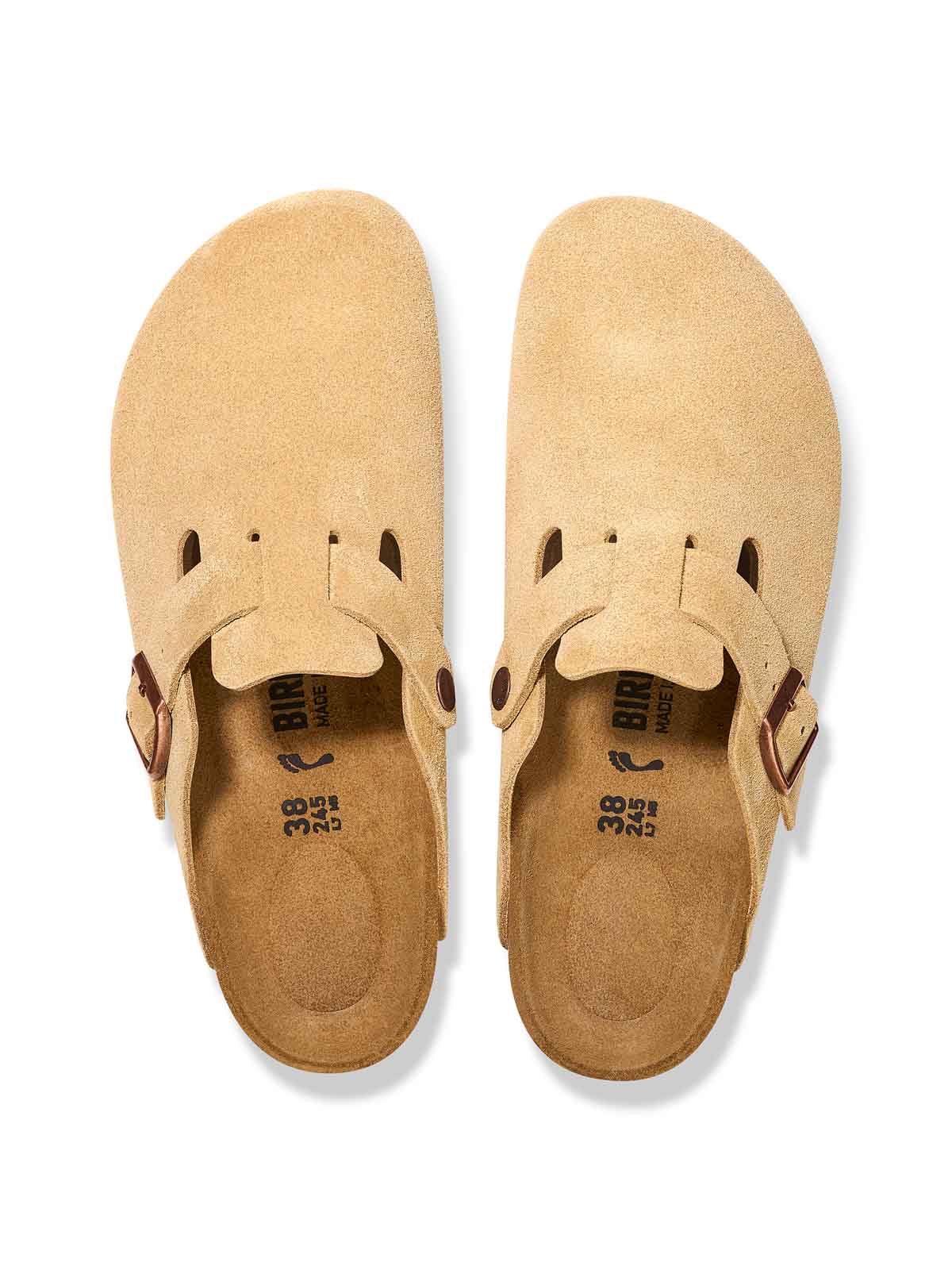 Birkenstock Boston Leve VL Latte Cream Narrow Fit