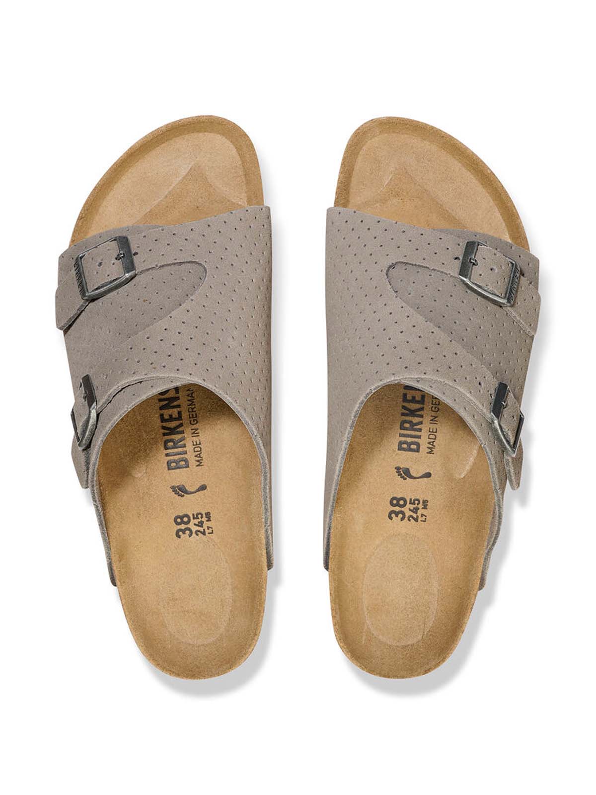 Birkenstock Zürich Leve Dotted Stone Coin Narrow Fit