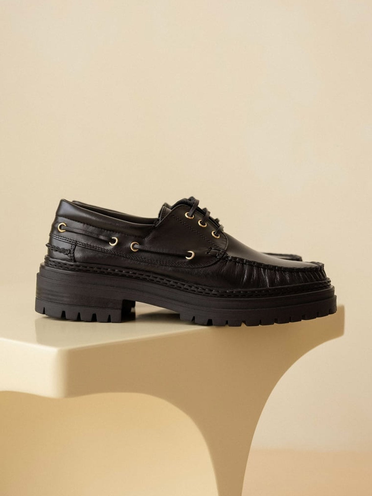 Bobbies Farah Boat Shoes Rockies Intense Black / Leather