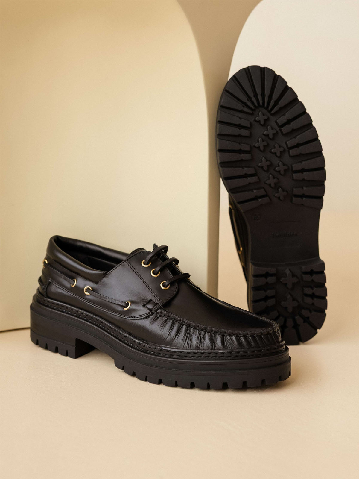 Bobbies Farah Boat Shoes Rockies Intense Black / Leather