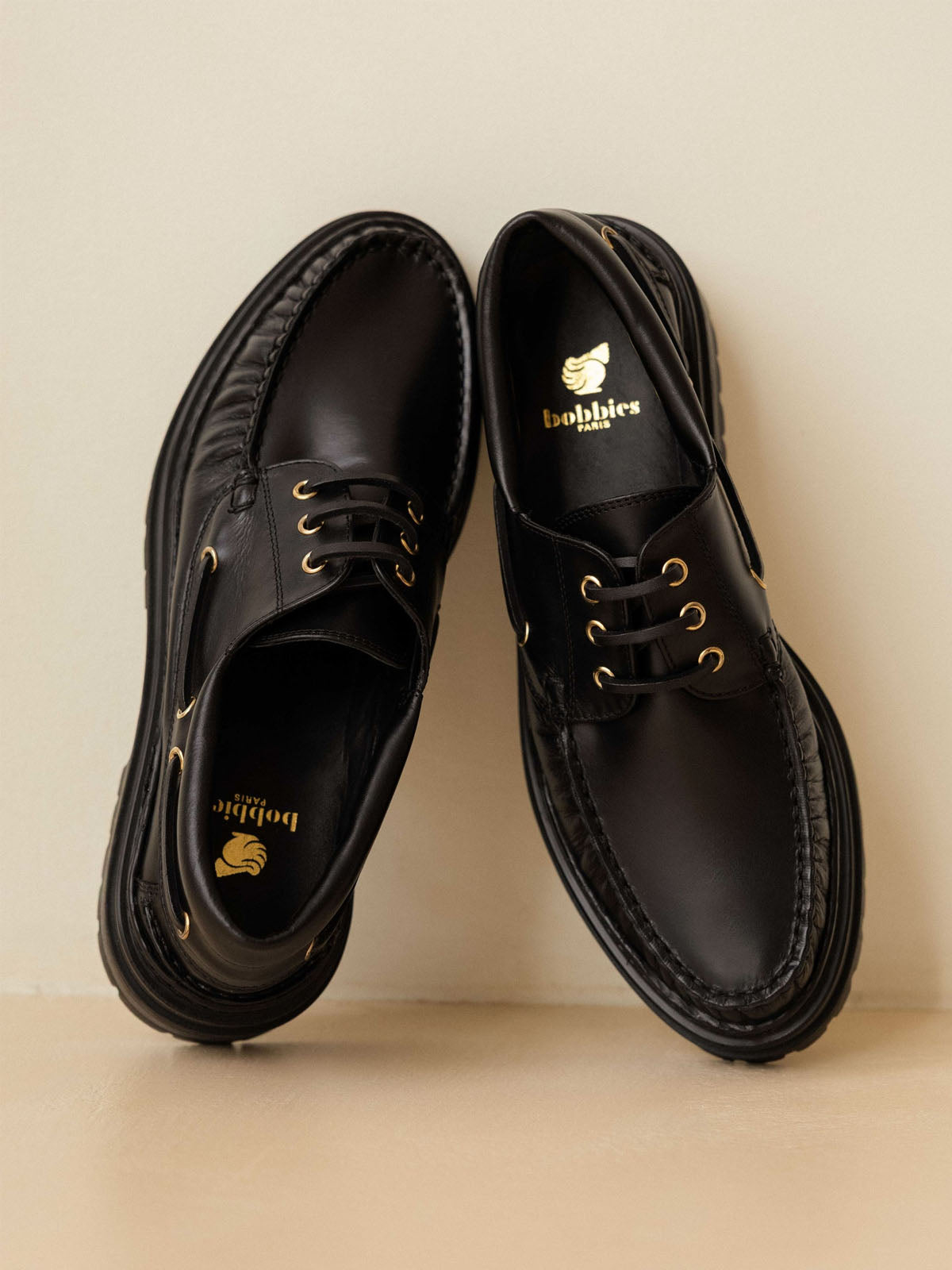 Bobbies Farah Boat Shoes Rockies Intense Black / Leather