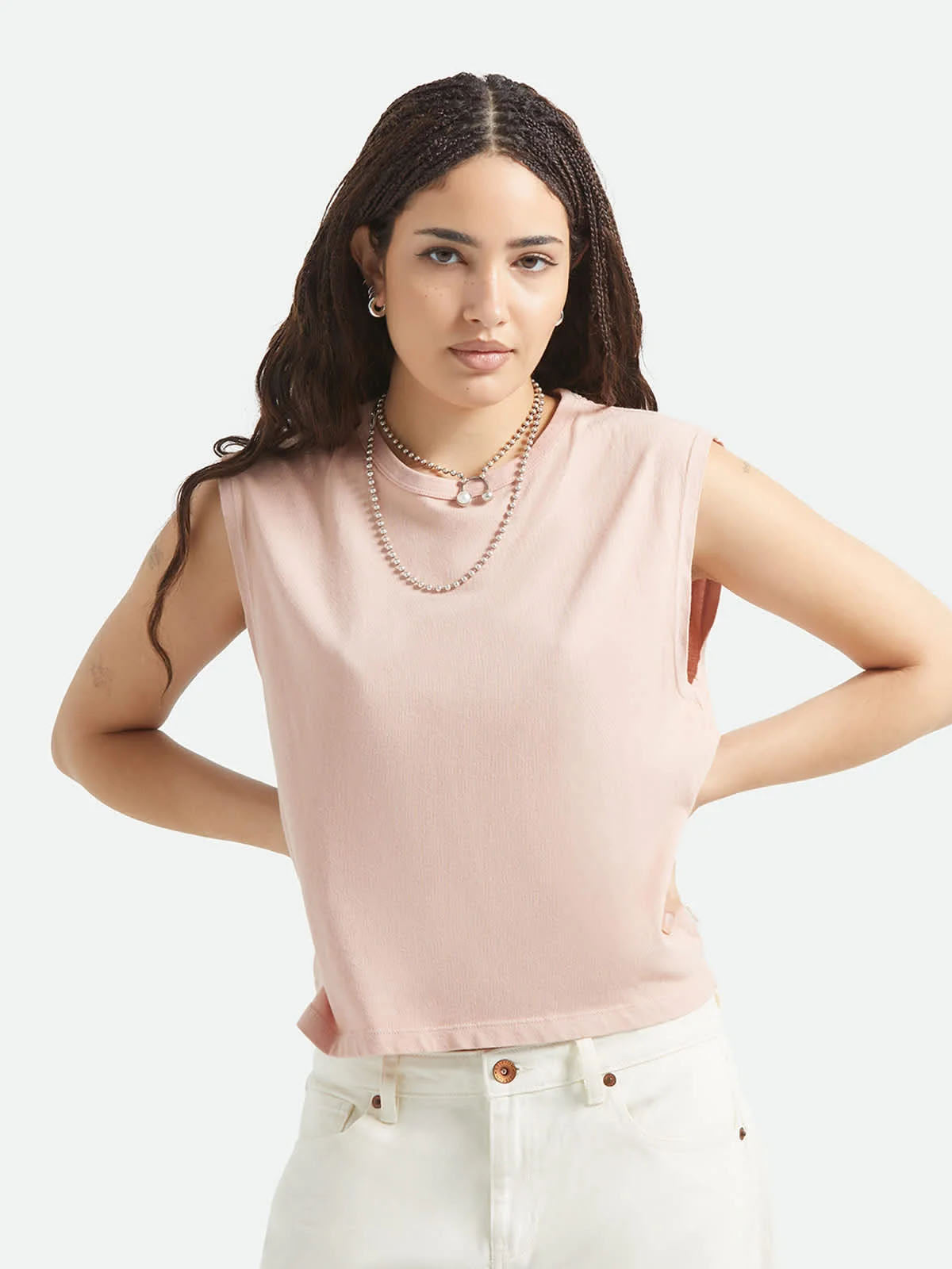 Brixton W's Carefree Tank Silver Pink