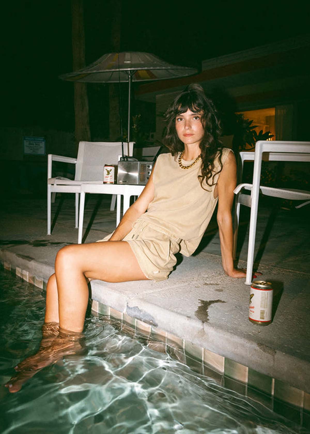 Brixton W's Carfree Short Pale Khaki