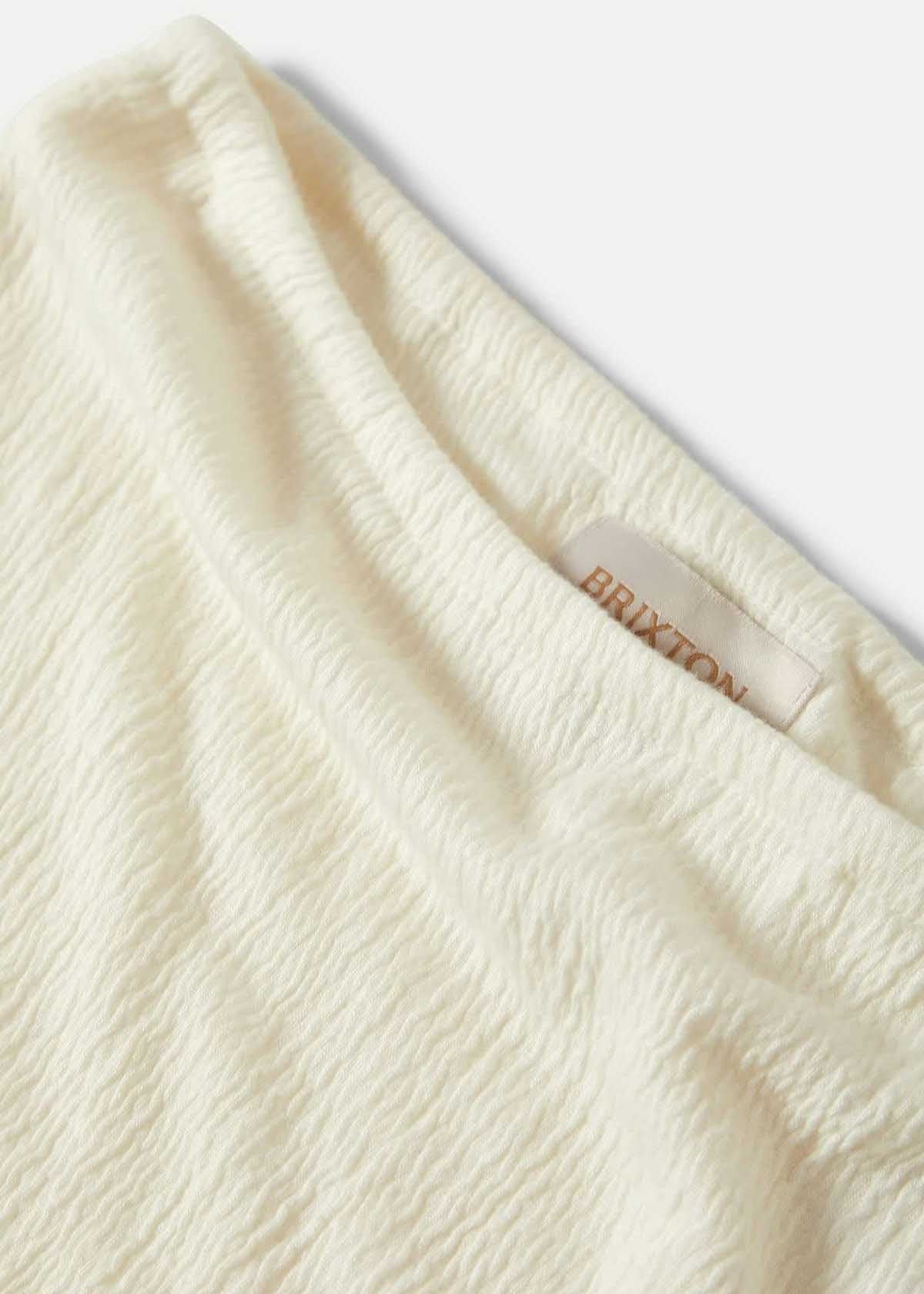 Brixton W's Crinkle Tube Top Tangerine Offwhite