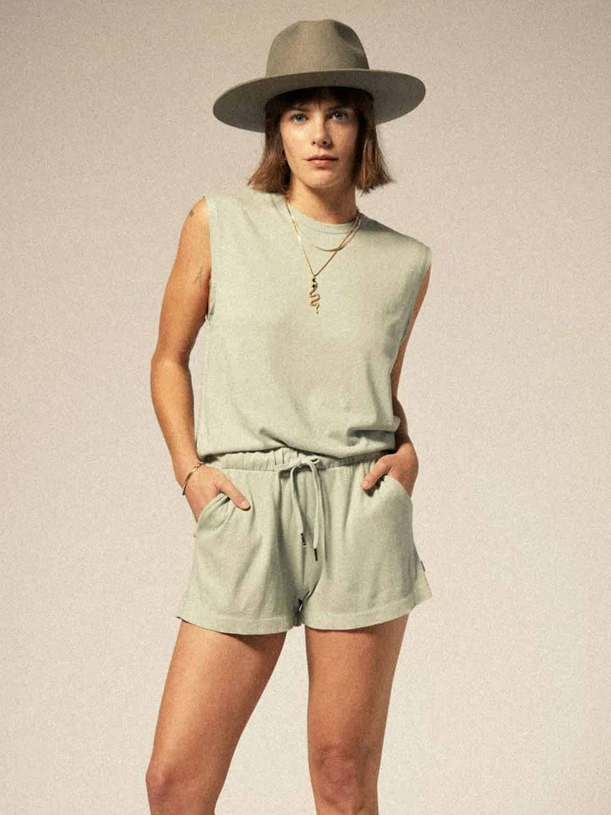 Brixton W's Carefree Tank Sage Green