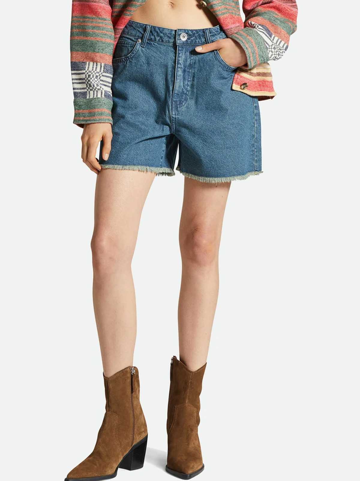 Brixton Woman's Lomas Short Vintage Indigo
