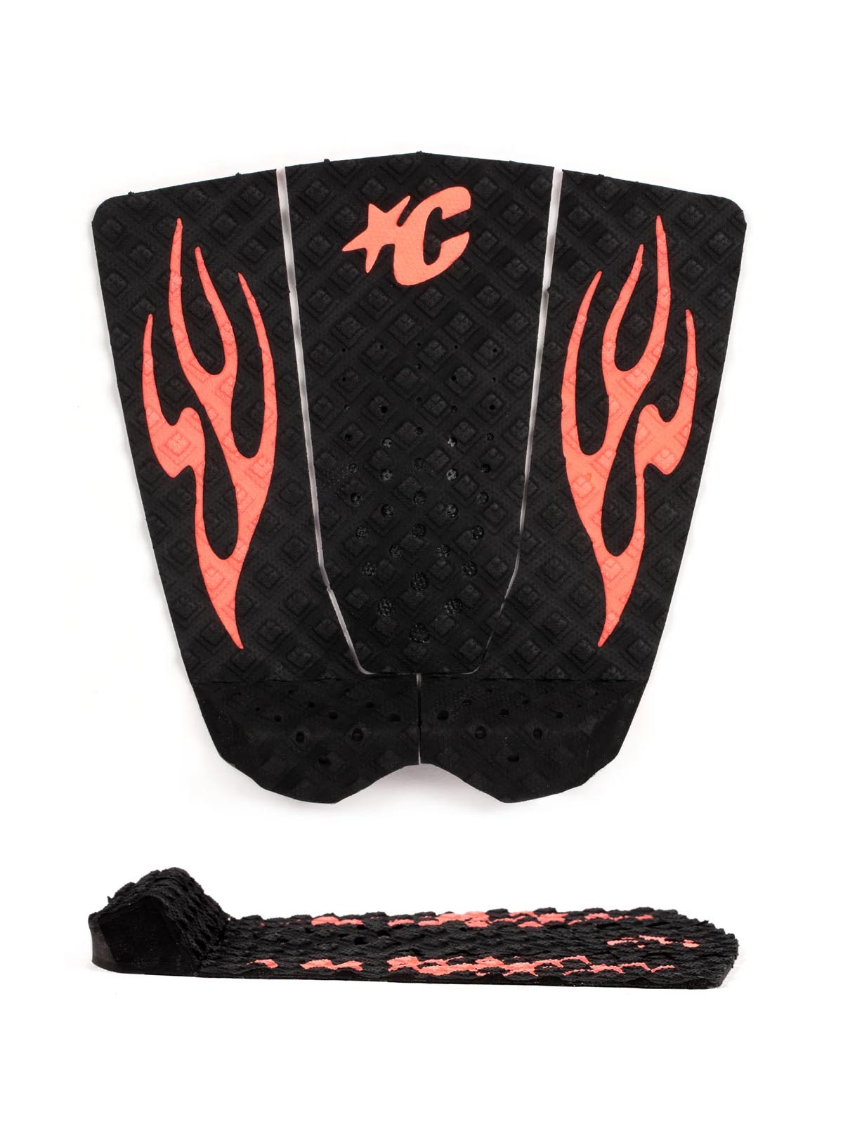 Creatures Of Leisure Traktion Pad Griffin Colapinto Lite Ecopure Black Fluro Red Flames