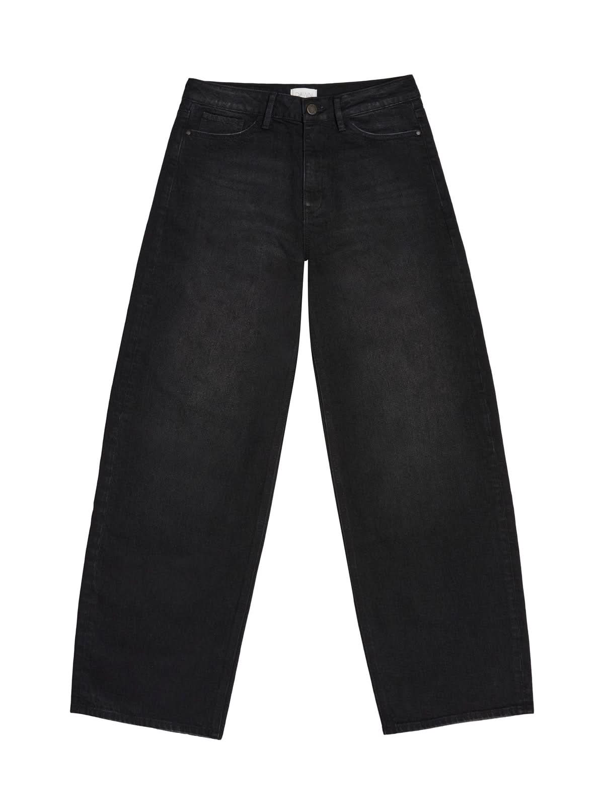 DAWN Ash Barrel Leg Black Denim L30