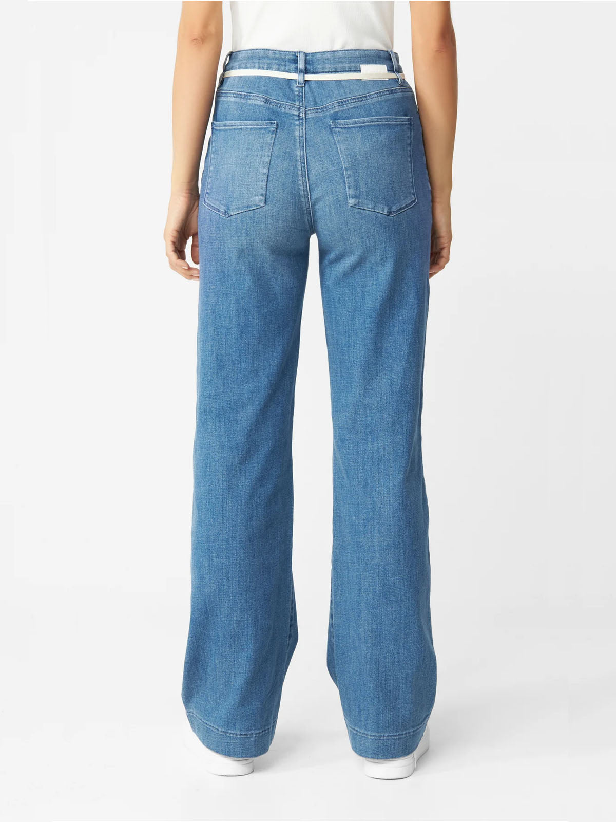 DAWN Dew Flared Soft Denim Medium Blue L28