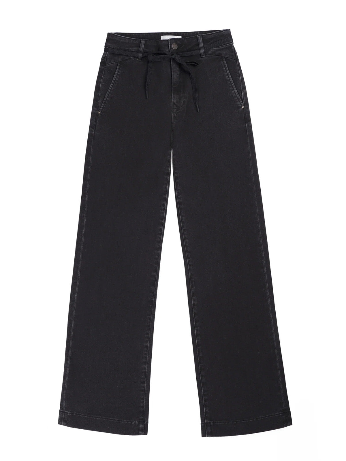 DAWN DEW Flared Soft Denim Jeans Black Denim L32