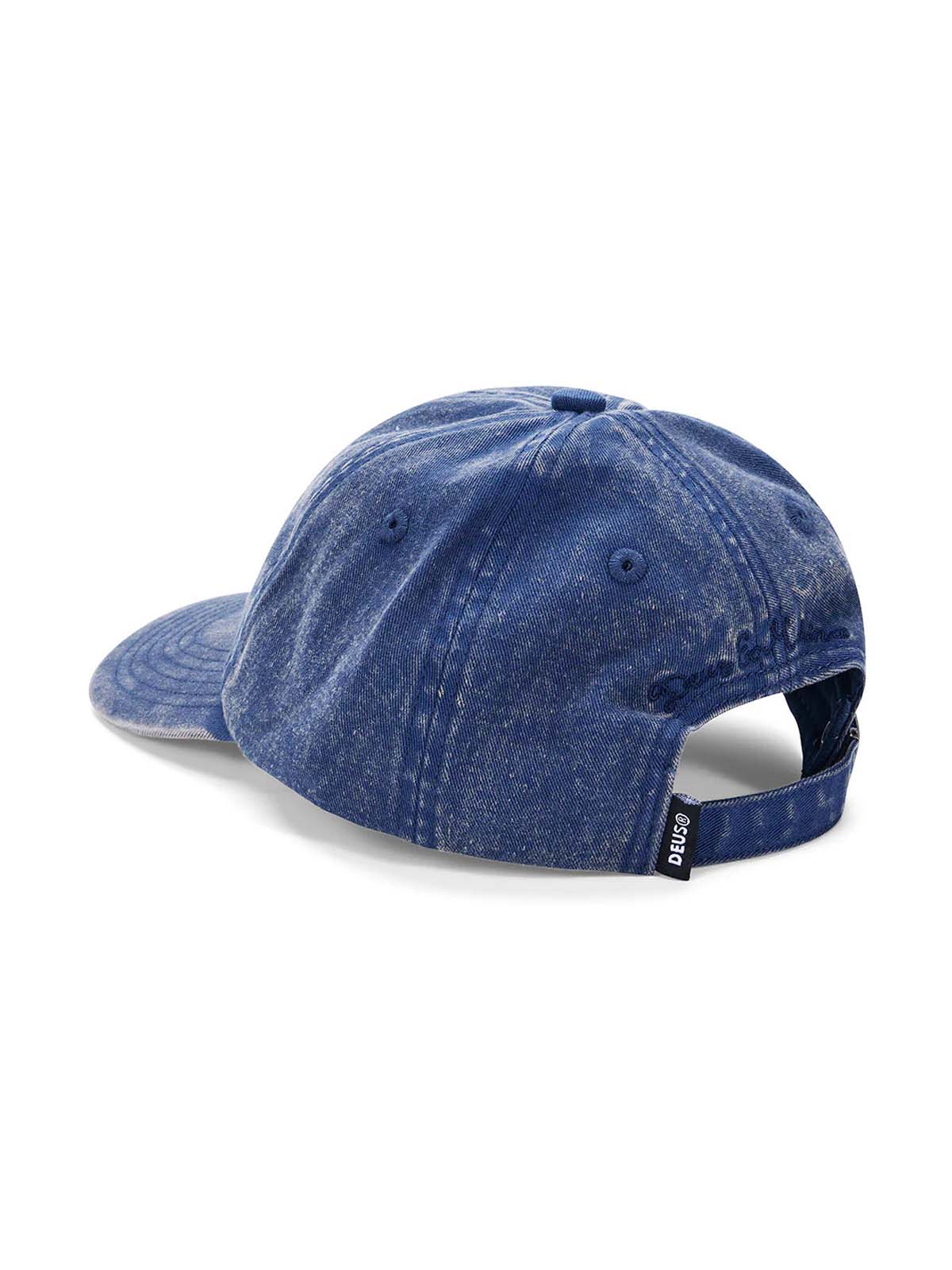 Deus Ex Machina Shield Garment Dyed Dad Cap Mechanic Blue